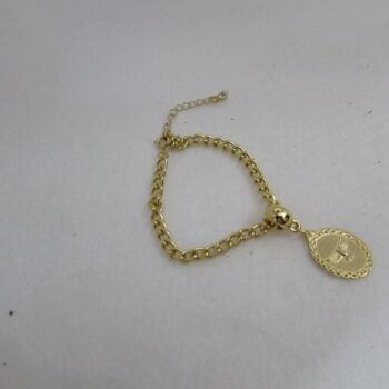 Pulseira Dourada Espiríto Santo